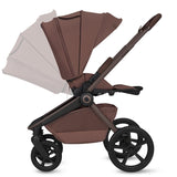 Carucior 3 in 1, Lionelo, Freya, Cu scoica ADAC, Landou si salteluta ventilate, Pliabil, Reglare spatar in 3 pozitii, Suport de picioare in 4 pozitii, Maner reglabil in 3 pozitii, Sustine 22 kg, Cu accesorii, 0 luni+, Maro