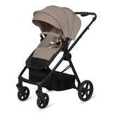 Carucior 3 in 1, Lionelo, Greet, Pana la 15 kg, Cadru aluminiu, Cu landou si salteluta moale, Cu scoica auto, Reversibil, Cu accesorii, Maner, suport pentru picioare, spatar reglabile, Bej