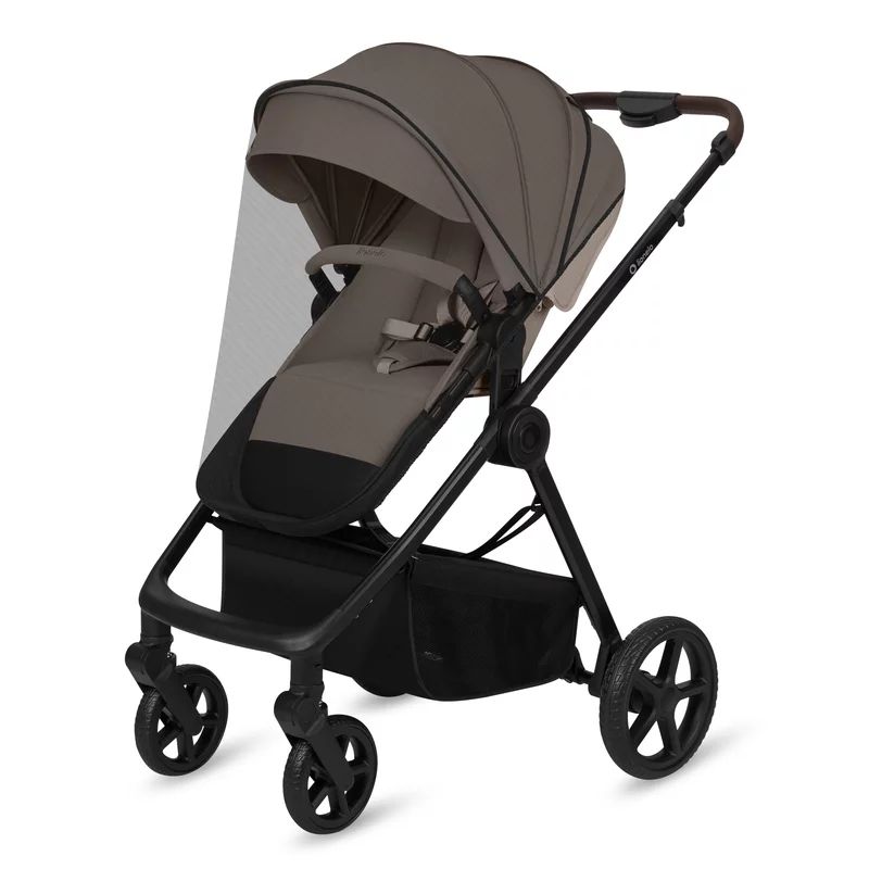 Carucior 3 in 1, Lionelo, Greet, Pana la 15 kg, Cadru aluminiu, Cu landou si salteluta moale, Cu scoica auto, Reversibil, Cu accesorii, Maner, suport pentru picioare, spatar reglabile, Bej