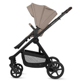 Carucior 3 in 1, Lionelo, Greet, Pana la 15 kg, Cadru aluminiu, Cu landou si salteluta moale, Cu scoica auto, Reversibil, Cu accesorii, Maner, suport pentru picioare, spatar reglabile, Bej