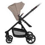 Carucior 3 in 1, Lionelo, Greet, Pana la 15 kg, Cadru aluminiu, Cu landou si salteluta moale, Cu scoica auto, Reversibil, Cu accesorii, Maner, suport pentru picioare, spatar reglabile, Bej