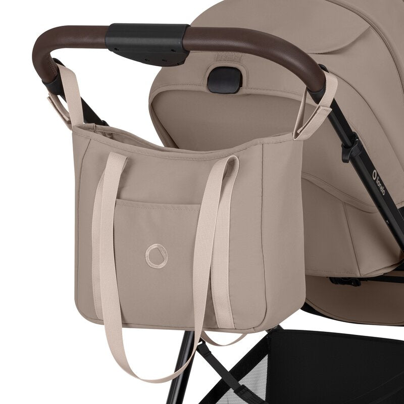 Carucior 3 in 1, Lionelo, Greet, Pana la 15 kg, Cadru aluminiu, Cu landou si salteluta moale, Cu scoica auto, Reversibil, Cu accesorii, Maner, suport pentru picioare, spatar reglabile, Bej