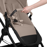Carucior 3 in 1, Lionelo, Greet, Pana la 15 kg, Cadru aluminiu, Cu landou si salteluta moale, Cu scoica auto, Reversibil, Cu accesorii, Maner, suport pentru picioare, spatar reglabile, Bej