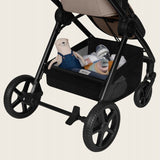 Carucior 3 in 1, Lionelo, Greet, Pana la 15 kg, Cadru aluminiu, Cu landou si salteluta moale, Cu scoica auto, Reversibil, Cu accesorii, Maner, suport pentru picioare, spatar reglabile, Bej