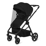 Carucior 3 in 1, Lionelo, Greet, Pana la 15 kg, Cadru aluminiu, Cu landou si salteluta moale, Cu scoica auto, Reversibil, Cu accesorii, Maner, suport pentru picioare, spatar reglabile, Negru