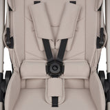 Carucior 3 in 1, Lionelo, Layla, Pana la 22 kg, Cadru aluminiu, Cu landou intarit si salteluta din spuma AirDots, Cu scoica auto testata ADAC, Reversibil, Cu ventilatie 3D, Cu accesorii, EN1888-1, EN1888-2, EN1466, Bej