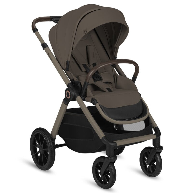 Carucior 3 in 1, Lionelo, Layla, Pana la 22 kg, Cadru aluminiu, Cu landou intarit si salteluta din spuma AirDots, Cu scoica auto testata ADAC, Reversibil, Cu ventilatie 3D, Cu accesorii, EN1888-1, EN1888-2, EN1466, Bej Taupe