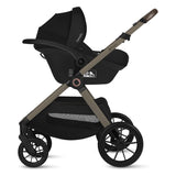 Carucior 3 in 1, Lionelo, Layla, Pana la 22 kg, Cadru aluminiu, Cu landou intarit si salteluta din spuma AirDots, Cu scoica auto testata ADAC, Reversibil, Cu ventilatie 3D, Cu accesorii, EN1888-1, EN1888-2, EN1466, Bej Taupe