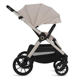 Carucior 3 in 1, Lionelo, Layla, Pana la 22 kg, Cadru aluminiu, Cu landou intarit si salteluta din spuma AirDots, Cu scoica auto testata ADAC, Reversibil, Cu ventilatie 3D, Cu accesorii, EN1888-1, EN1888-2, EN1466, Bej