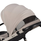 Carucior 3 in 1, Lionelo, Layla, Pana la 22 kg, Cadru aluminiu, Cu landou intarit si salteluta din spuma AirDots, Cu scoica auto testata ADAC, Reversibil, Cu ventilatie 3D, Cu accesorii, EN1888-1, EN1888-2, EN1466, Bej