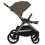 Carucior 3 in 1, Lionelo, Layla, Pana la 22 kg, Cadru aluminiu, Cu landou intarit si salteluta din spuma AirDots, Cu scoica auto testata ADAC, Reversibil, Cu ventilatie 3D, Cu accesorii, EN1888-1, EN1888-2, EN1466, Bej Taupe