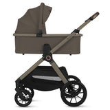 Carucior 3 in 1, Lionelo, Layla, Pana la 22 kg, Cadru aluminiu, Cu landou intarit si salteluta din spuma AirDots, Cu scoica auto testata ADAC, Reversibil, Cu ventilatie 3D, Cu accesorii, EN1888-1, EN1888-2, EN1466, Bej Taupe
