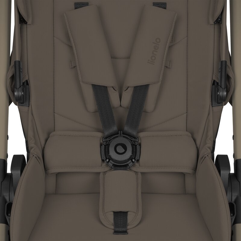 Carucior 3 in 1, Lionelo, Layla, Pana la 22 kg, Cadru aluminiu, Cu landou intarit si salteluta din spuma AirDots, Cu scoica auto testata ADAC, Reversibil, Cu ventilatie 3D, Cu accesorii, EN1888-1, EN1888-2, EN1466, Bej Taupe