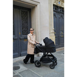 Carucior 3 in 1, Lionelo, Layla, Pana la 22 kg, Cadru aluminiu, Cu landou intarit si salteluta din spuma AirDots, Cu scoica auto testata ADAC, Reversibil, Cu ventilatie 3D, Cu accesorii, EN1888-1, EN1888-2, EN1466, Bej