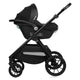 Carucior 3 in 1, Lionelo, Layla, Pana la 22 kg, Cadru aluminiu, Cu landou intarit si salteluta din spuma AirDots, Cu scoica auto testata ADAC, Reversibil, Cu ventilatie 3D, Cu accesorii, EN1888-1, EN1888-2, EN1466, Negru