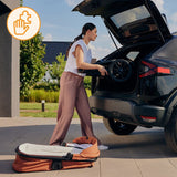 Carucior 3 in 1, Lionelo, Layla, Pana la 22 kg, Cadru aluminiu, Cu landou intarit si salteluta din spuma AirDots, Cu scoica auto testata ADAC, Reversibil, Cu ventilatie 3D, Cu accesorii, EN1888-1, EN1888-2, EN1466, Maro