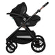 Carucior 3 in 1, Lionelo, Layla, Pana la 22 kg, Cadru aluminiu, Cu landou intarit si salteluta din spuma AirDots, Cu scoica auto testata ADAC, Reversibil, Cu ventilatie 3D, Cu accesorii, EN1888-1, EN1888-2, EN1466, Verde