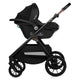 Carucior 3 in 1, Lionelo, Layla, Pana la 22 kg, Cadru aluminiu, Cu landou intarit si salteluta din spuma AirDots, Cu scoica auto testata ADAC, Reversibil, Cu ventilatie 3D, Cu accesorii, EN1888-1, EN1888-2, EN1466, Maro
