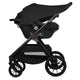 Carucior 3 in 1, Lionelo, Layla, Pana la 22 kg, Cadru aluminiu, Cu landou intarit si salteluta din spuma AirDots, Cu scoica auto testata ADAC, Reversibil, Cu ventilatie 3D, Cu accesorii, EN1888-1, EN1888-2, EN1466, Maro