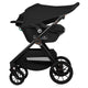 Carucior 3 in 1, Lionelo, Layla, Pana la 22 kg, Cadru aluminiu, Cu landou intarit si salteluta din spuma AirDots, Cu scoica auto testata ADAC, Reversibil, Cu ventilatie 3D, Cu accesorii, EN1888-1, EN1888-2, EN1466, Verde