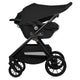 Carucior 3 in 1, Lionelo, Layla, Pana la 22 kg, Cadru aluminiu, Cu landou intarit si salteluta din spuma AirDots, Cu scoica auto testata ADAC, Reversibil, Cu ventilatie 3D, Cu accesorii, EN1888-1, EN1888-2, EN1466, Maro