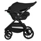 Carucior 3 in 1, Lionelo, Layla, Pana la 22 kg, Cadru aluminiu, Cu landou intarit si salteluta din spuma AirDots, Cu scoica auto testata ADAC, Reversibil, Cu ventilatie 3D, Cu accesorii, EN1888-1, EN1888-2, EN1466, Negru