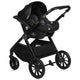 Carucior 3 in 1, Lionelo, Layla, Pana la 22 kg, Cadru aluminiu, Cu landou intarit si salteluta din spuma AirDots, Cu scoica auto testata ADAC, Reversibil, Cu ventilatie 3D, Cu accesorii, EN1888-1, EN1888-2, EN1466, Verde