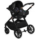 Carucior 3 in 1, Lionelo, Layla, Pana la 22 kg, Cadru aluminiu, Cu landou intarit si salteluta din spuma AirDots, Cu scoica auto testata ADAC, Reversibil, Cu ventilatie 3D, Cu accesorii, EN1888-1, EN1888-2, EN1466, Maro