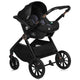 Carucior 3 in 1, Lionelo, Layla, Pana la 22 kg, Cadru aluminiu, Cu landou intarit si salteluta din spuma AirDots, Cu scoica auto testata ADAC, Reversibil, Cu ventilatie 3D, Cu accesorii, EN1888-1, EN1888-2, EN1466, Maro