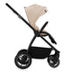 Carucior 3 in 1, Lionelo, Meril, Cu landou de dimensiune XL, Reversibil, Cu scoica auto testata ADAC, Cu accesorii, Pana la 22 kg, Conform cu EN1888-1 EN1888-2, EN1466, Bej