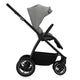Carucior 3 in 1, Lionelo, Meril, Cu landou de dimensiune XL, Reversibil, Cu scoica auto testata ADAC, Cu accesorii, Pana la 22 kg, Conform cu EN1888-1 EN1888-2, EN1466, Gri