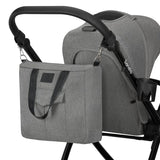 Carucior 3 in 1, Lionelo, Meril, Cu landou de dimensiune XL, Reversibil, Cu scoica auto testata ADAC, Cu accesorii, Pana la 22 kg, Conform cu EN1888-1 EN1888-2, EN1466, Gri