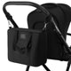 Carucior 3 in 1, Lionelo, Meril, Cu landou de dimensiune XL, Reversibil, Cu scoica auto testata ADAC, Cu accesorii, Pana la 22 kg, Conform cu EN1888-1 EN1888-2, EN1466, Negru