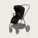 Carucior 3 in 1, Lionelo, Meril, Cu landou de dimensiune XL, Reversibil, Cu scoica auto testata ADAC, Cu accesorii, Pana la 22 kg, Conform cu EN1888-1 EN1888-2, EN1466, Negru