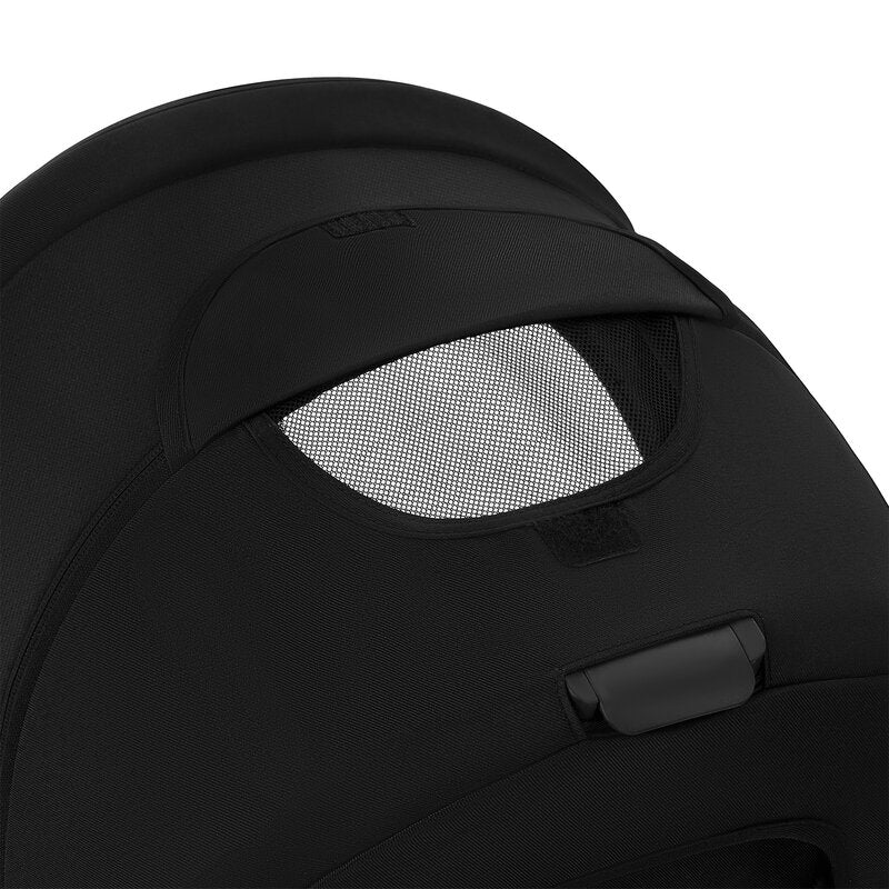 Carucior 3 in 1, Lionelo, Meril, Cu landou de dimensiune XL, Reversibil, Cu scoica auto testata ADAC, Cu accesorii, Pana la 22 kg, Conform cu EN1888-1 EN1888-2, EN1466, Negru