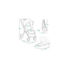 Carucior 3 in 1, Lionelo, Mika Plus, Cadru din aluminiu, Cu landou intarit si salteluta moale, Cu scoica auto testata ADAC, Reversibil, Cu sistem de ventilatie 3D, Cu accesorii, Pana la 22 kg, EN1888-1 EN1888-2 EN1466 ECE R129, Negru