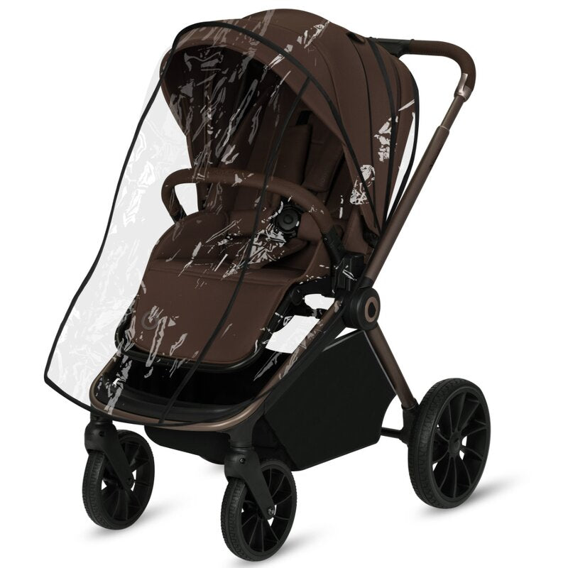 Carucior 3 in 1, Lionelo, Mika Plus, Cadru din aluminiu, Cu landou intarit si salteluta moale, Cu scoica auto testata ADAC, Reversibil, Cu sistem de ventilatie 3D, Cu accesorii, Pana la 22 kg, EN1888-1 EN1888-2 EN1466 ECE R129, Mocha Mousse