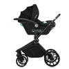 Carucior 3 in 1, Lionelo, Mika Plus, Cadru din aluminiu, Cu landou intarit si salteluta moale, Cu scoica auto testata ADAC, Reversibil, Cu sistem de ventilatie 3D, Cu accesorii, Pana la 22 kg, EN1888-1 EN1888-2 EN1466 ECE R129, Verde