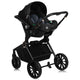 Carucior 3 in 1, Lionelo, Mika Plus, Cadru din aluminiu, Cu landou intarit si salteluta moale, Cu scoica auto testata ADAC, Reversibil, Cu sistem de ventilatie 3D, Cu accesorii, Pana la 22 kg, EN1888-1 EN1888-2 EN1466 ECE R129, Bej