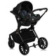 Carucior 3 in 1, Lionelo, Mika Plus, Cadru din aluminiu, Cu landou intarit si salteluta moale, Cu scoica auto testata ADAC, Reversibil, Cu sistem de ventilatie 3D, Cu accesorii, Pana la 22 kg, EN1888-1 EN1888-2 EN1466 ECE R129, Bej