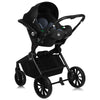 Carucior 3 in 1, Lionelo, Mika Plus, Cadru din aluminiu, Cu landou intarit si salteluta moale, Cu scoica auto testata ADAC, Reversibil, Cu sistem de ventilatie 3D, Cu accesorii, Pana la 22 kg, EN1888-1 EN1888-2 EN1466 ECE R129, Verde