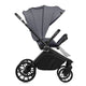 Carucior 3 in 1, Lionelo, Mika Plus, Cadru din aluminiu, Cu landou intarit si salteluta moale, Cu scoica auto testata ADAC, Reversibil, Cu sistem de ventilatie 3D, Cu accesorii, Pana la 22 kg, EN1888-1 EN1888-2 EN1466 ECE R129, Gri