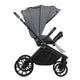 Carucior 3 in 1, Lionelo, Mika Plus, Cadru din aluminiu, Cu landou intarit si salteluta moale, Cu scoica auto testata ADAC, Reversibil, Cu sistem de ventilatie 3D, Cu accesorii, Pana la 22 kg, EN1888-1 EN1888-2 EN1466 ECE R129, Gri