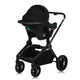 Carucior 3 in 1, Lionelo, Mika Plus, Cadru din aluminiu, Cu landou intarit si salteluta moale, Cu scoica auto testata ADAC, Reversibil, Cu sistem de ventilatie 3D, Cu accesorii, Pana la 22 kg, EN1888-1 EN1888-2 EN1466 ECE R129, Gri