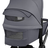 Carucior 3 in 1, Lionelo, Mika Plus, Cadru din aluminiu, Cu landou intarit si salteluta moale, Cu scoica auto testata ADAC, Reversibil, Cu sistem de ventilatie 3D, Cu accesorii, Pana la 22 kg, EN1888-1 EN1888-2 EN1466 ECE R129, Gri