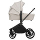 Carucior 3 in 1, Lionelo, Mika Plus, Cadru din aluminiu, Cu landou intarit si salteluta moale, Cu scoica auto testata ADAC, Reversibil, Cu sistem de ventilatie 3D, Cu accesorii, Pana la 22 kg, EN1888-1 EN1888-2 EN1466 ECE R129, Bej