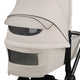 Carucior 3 in 1, Lionelo, Mika Plus, Cadru din aluminiu, Cu landou intarit si salteluta moale, Cu scoica auto testata ADAC, Reversibil, Cu sistem de ventilatie 3D, Cu accesorii, Pana la 22 kg, EN1888-1 EN1888-2 EN1466 ECE R129, Bej
