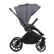 Carucior 3 in 1, Lionelo, Mika Plus, Cadru din aluminiu, Cu landou intarit si salteluta moale, Cu scoica auto testata ADAC, Reversibil, Cu sistem de ventilatie 3D, Cu accesorii, Pana la 22 kg, EN1888-1 EN1888-2 EN1466 ECE R129, Gri