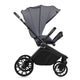 Carucior 3 in 1, Lionelo, Mika Plus, Cadru din aluminiu, Cu landou intarit si salteluta moale, Cu scoica auto testata ADAC, Reversibil, Cu sistem de ventilatie 3D, Cu accesorii, Pana la 22 kg, EN1888-1 EN1888-2 EN1466 ECE R129, Gri