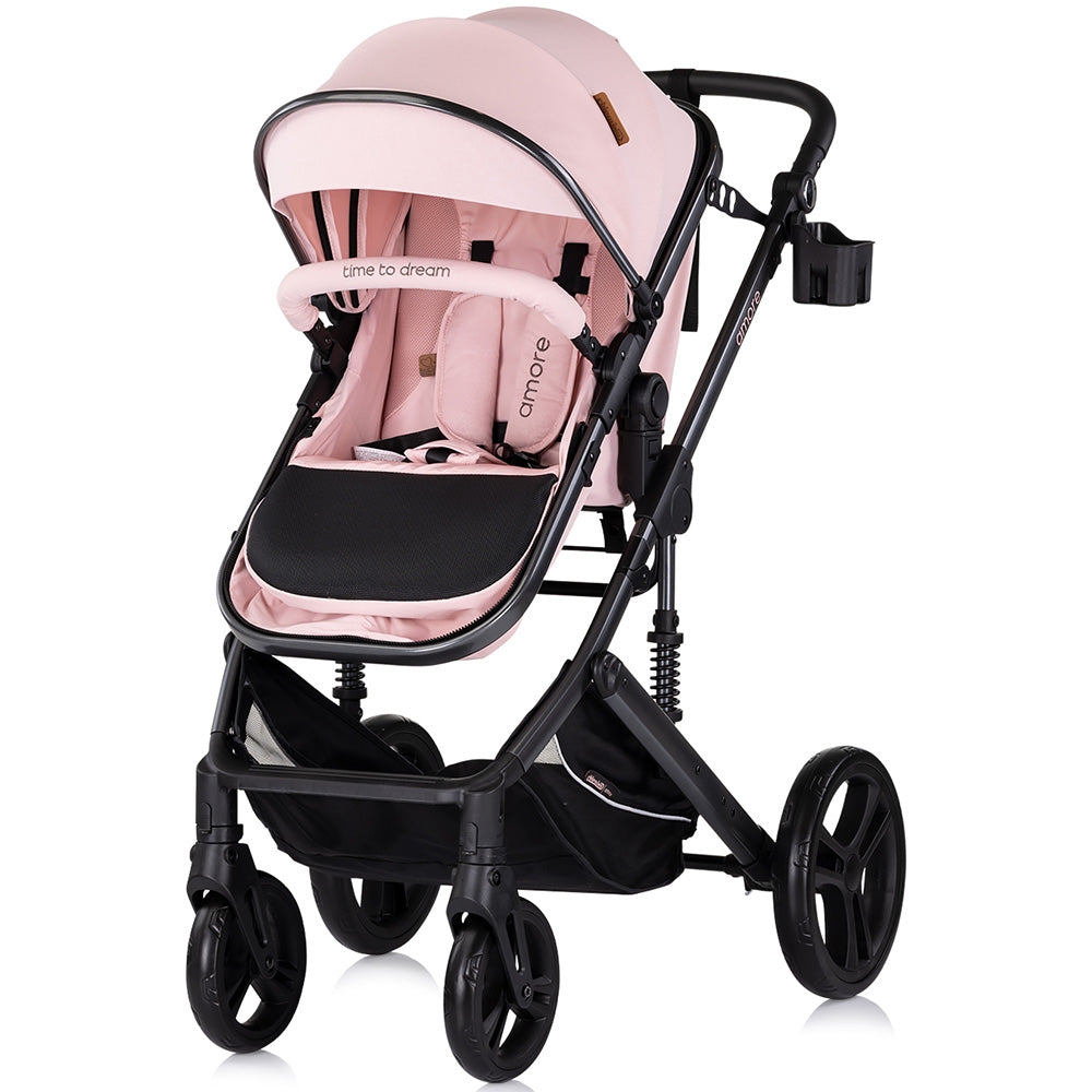 Carucior Chipolino Amore 2 in 1 pink marshmallow - gogobaby.ro